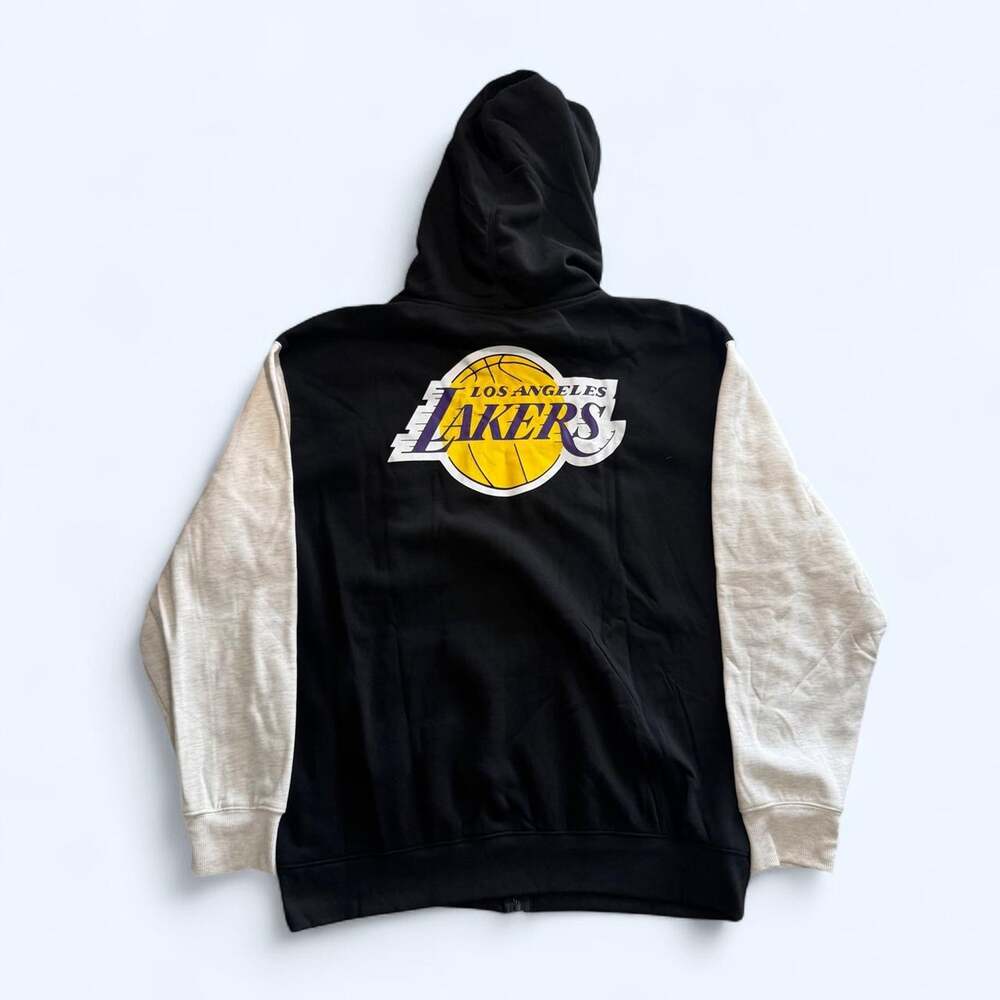 Los Angeles Lakers Ultra Game Full Zip Hoodie Jacket NWT XXL NBA Black